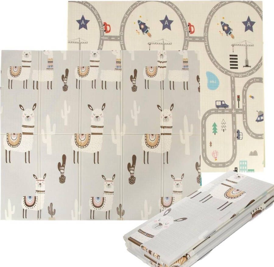 Gewatteerde opvouwbare babymat EVA-rubber vloermat 18 x 2 m tapijt voor baby's en kinderen (design 7)