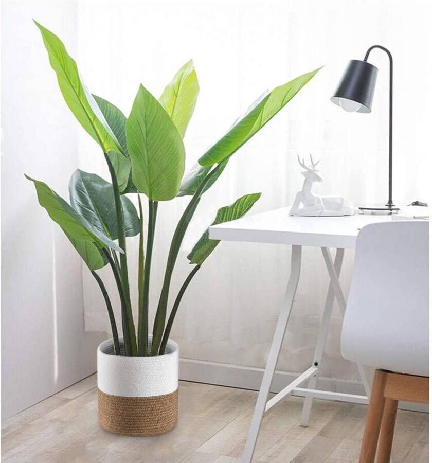 Geweven katoenen touw opbergmand multifunctionele mand voor woondecoratie en opslag (30CM)