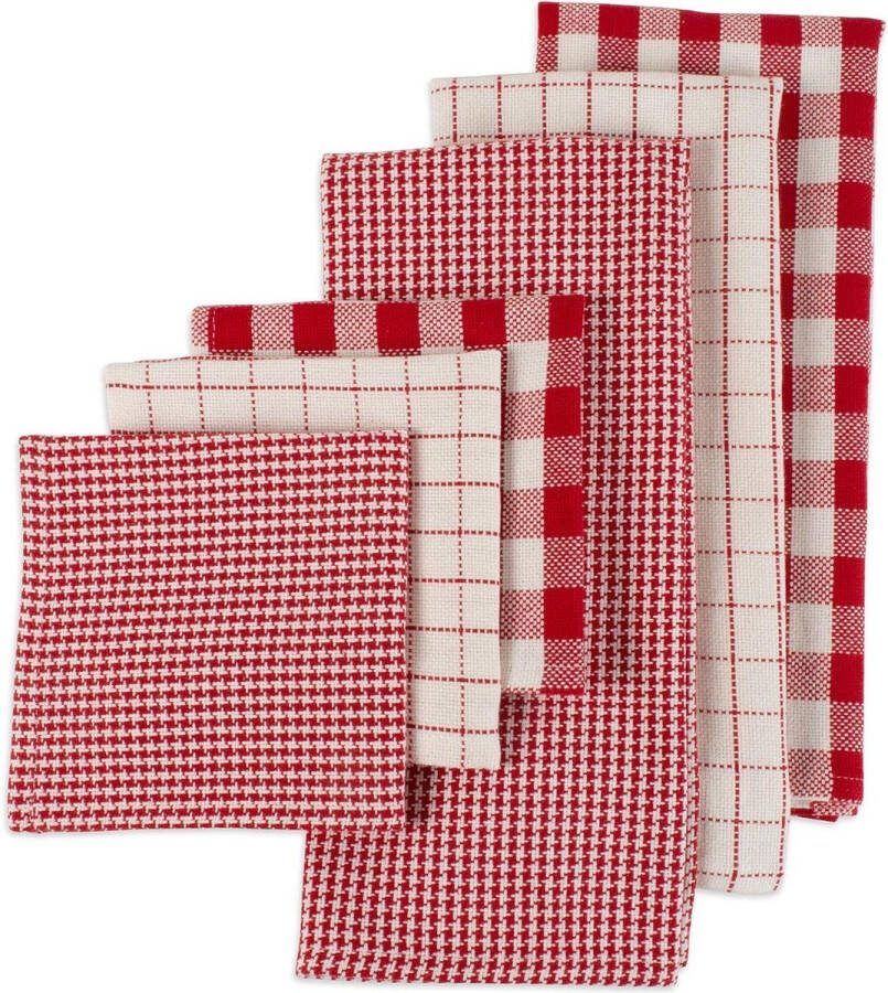 Geweven katoenen zwaargewicht keukenschotelhanddoeken absorberende wasdrogende handdoeken dagelijks koken en bakken vakantiecontroles 18 x 28 vaatdoek 13 x 13