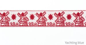 Geweven sierband fournituren lengte 2 meter -molen band lint rood stoffen band afwerkband katoenen band naaien decoratieband