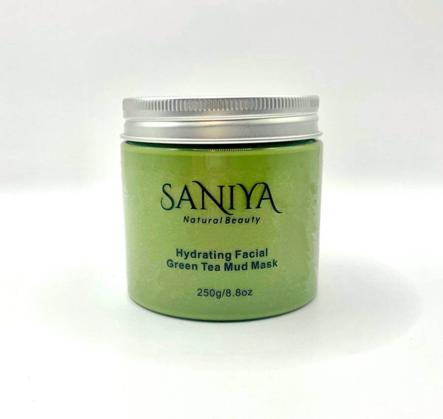 Gezichtsmasker Groene Thee Masker Gezichtsverzorging Huidverzorging Green Tea Blackhead Hydraterend Vegan & Cruelty-free Saniya Natural Beauty
