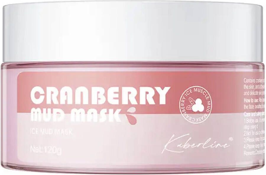 Gezichtsmasker Masker Cranberry Kleimasker Mud Mask Anti aging