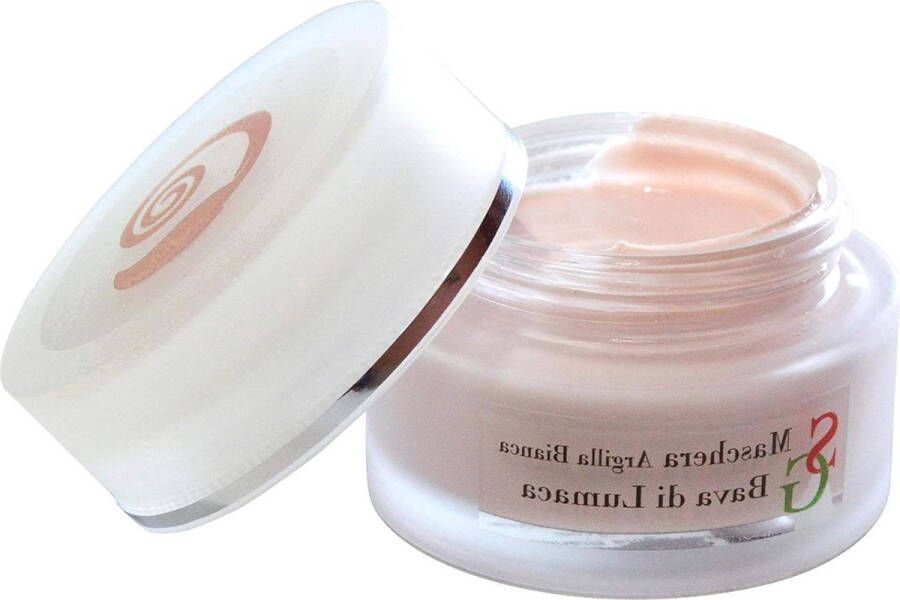Gezichtsmasker met witte tint slakkenslijm hydraterend en reinigend huidreiniging acne puistjes mee-eters 100% Italiaans Snail Protection