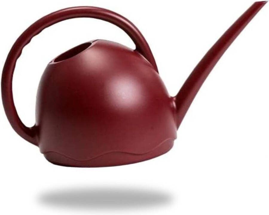 Gieter klein voor kamerplanten 1 8 l Gieter Medusa met lange schenktuit bloemgieter van kunststof voor binnen bordeauxrood