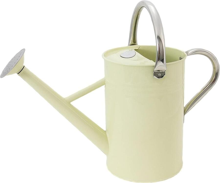Gieter Vintage gieter 4 5 liter crème gegalvaniseerde stalen kan voor dagelijks gieten kan in klassieke Engelse stijl met 2 handgrepen