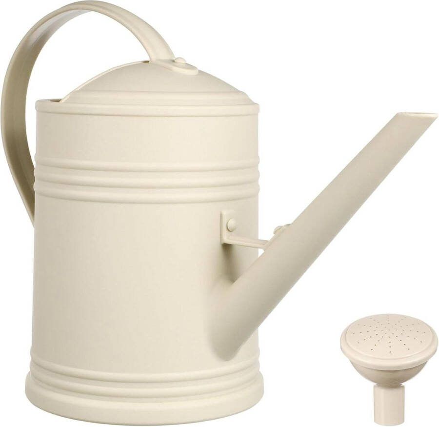 Gieter voor buitenplanten vintage spuitfles kunststof wit eendelig tuinieren water geven