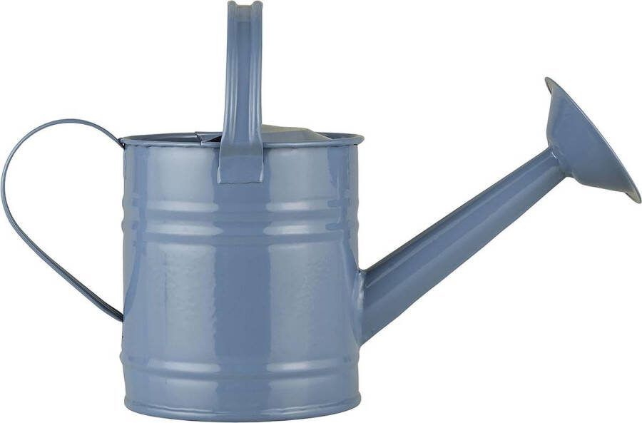 Gieter waterkan met schenktuit 08 liter metaal blauw Ib Laursen landelijke stijl tuindecoratie Watering Can