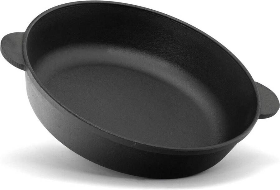 Gietijzeren braadpan 24 cm cocotte stoofpan met handgrepen inductie gasgrill oven vuurplaats alle warmtebronnen