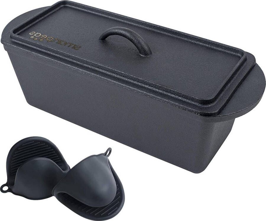 Gietijzeren Dutch Oven Broodovenpot met deksel Broodovenpot Dutch Oven voor brood maken Brood Dutch pot met deksel Brood Dutch Oven Plus: Ovenhandschoenen