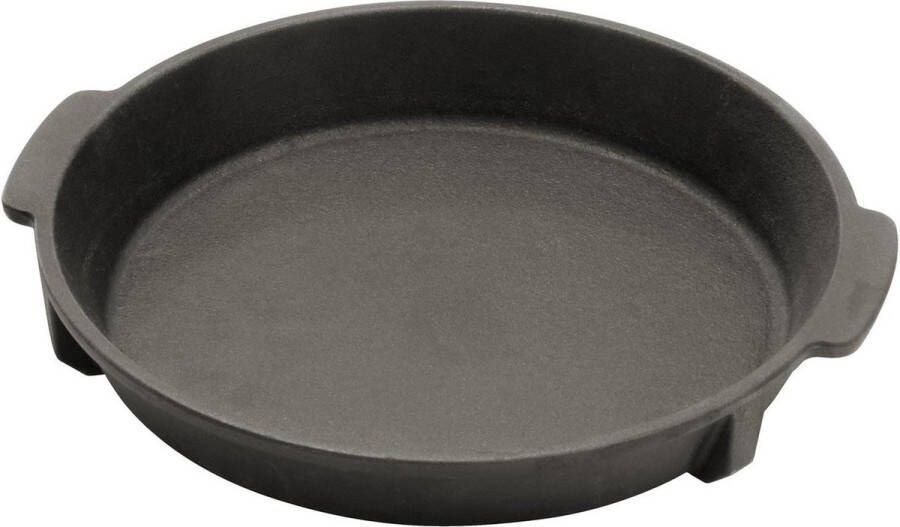 Gietijzeren grillpan 23x23x4 cm zwart Aroma en grillsmaak