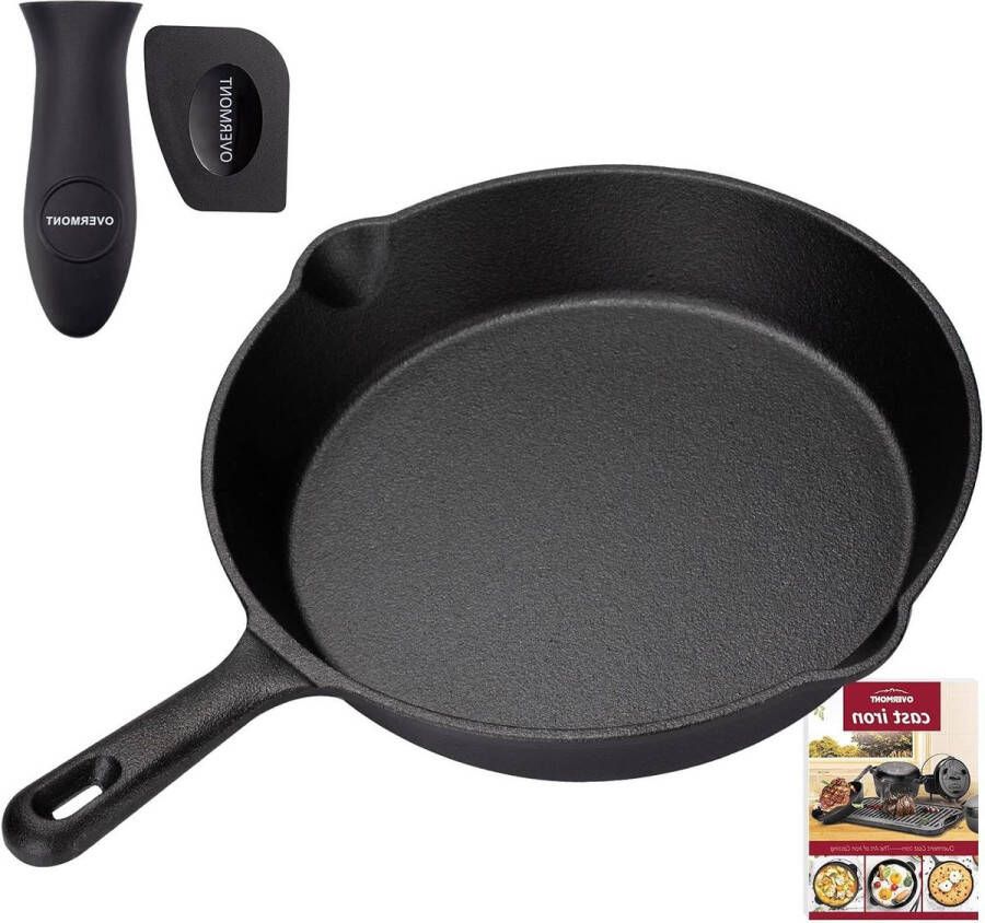 Gietijzeren grillpan met handgreep 245 cm voor gasgrill geschikt voor steak