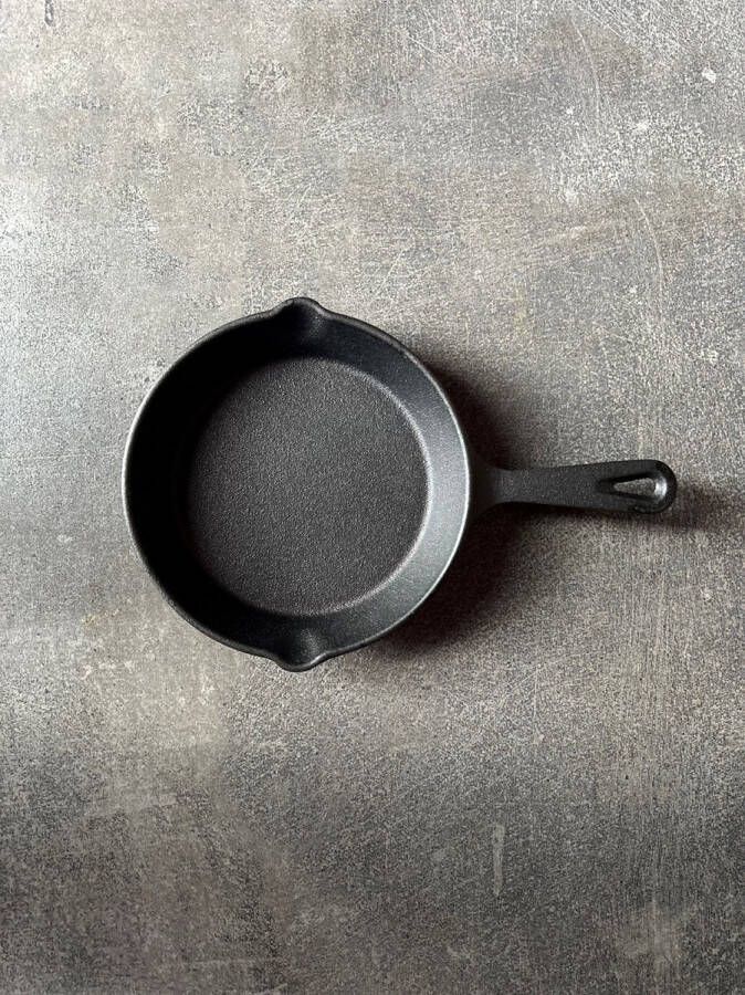 Gietijzeren grillpan pizzaoven klein 16 cm