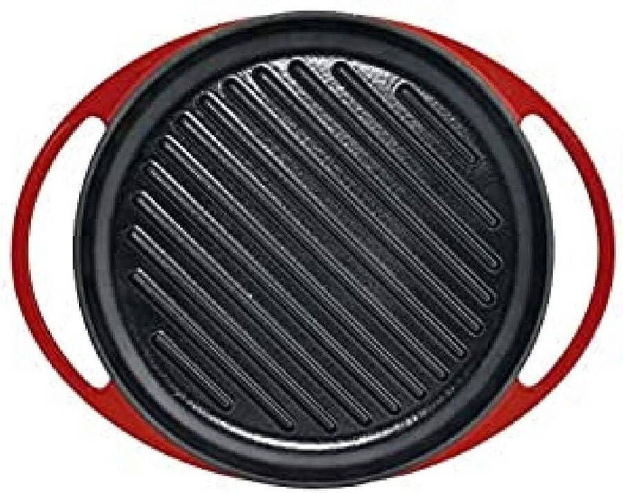Gietijzeren Grillpan zwart 25 cm