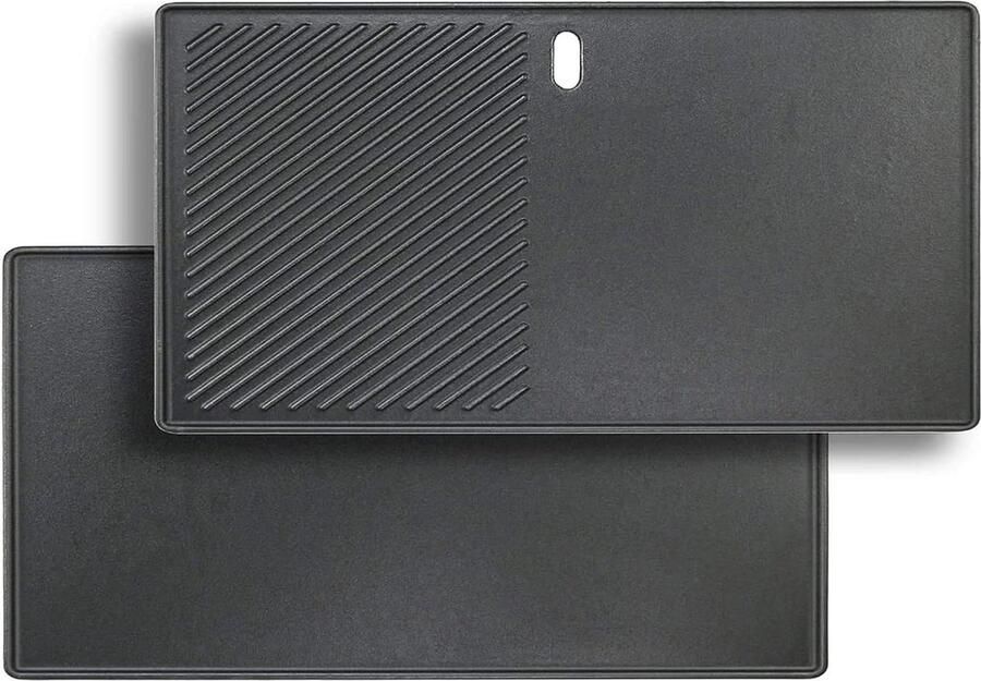 Gietijzeren grillplaat voor gasbarbecue Vervangingsonderdelen 205 x 43 x 15 cm Boston zwart BBQ Gasgrill 1 pak