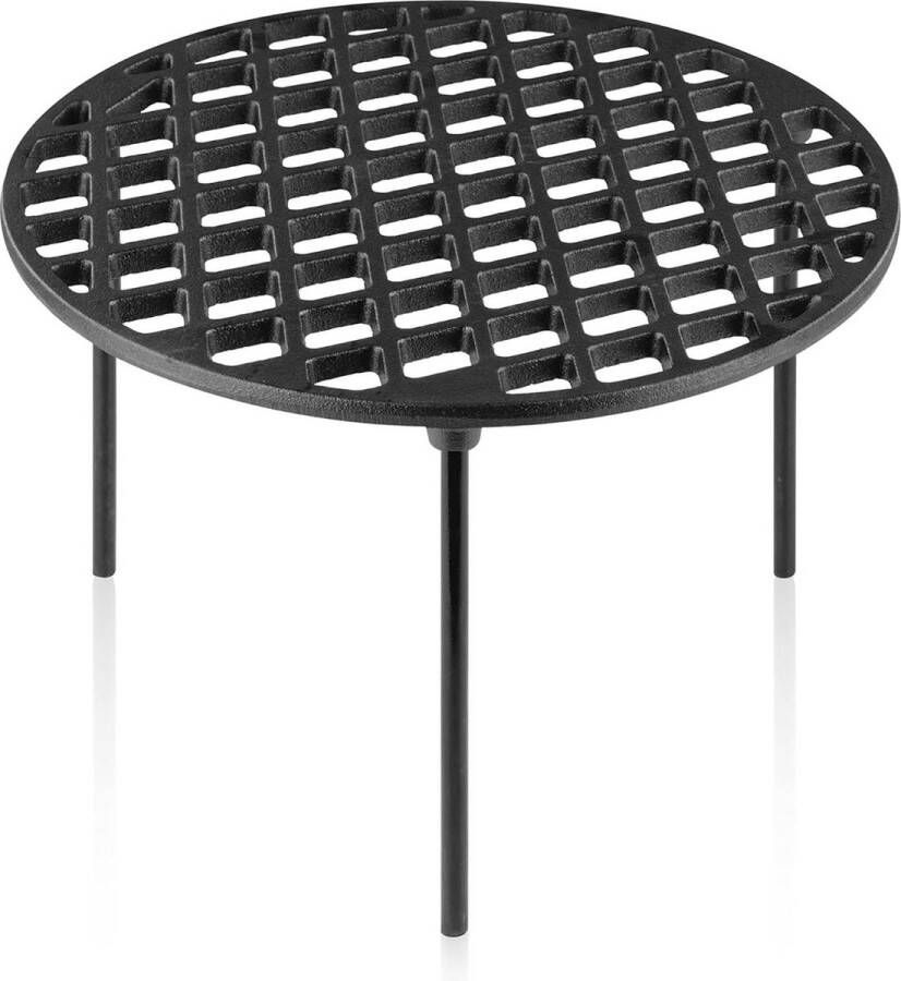 Gietijzeren grillrooster 30 cm met 3 poten Dutch Oven onderzetter grillaccessoires pannenstandaard vuurrooster grillplaat BBQ accesoires rooster