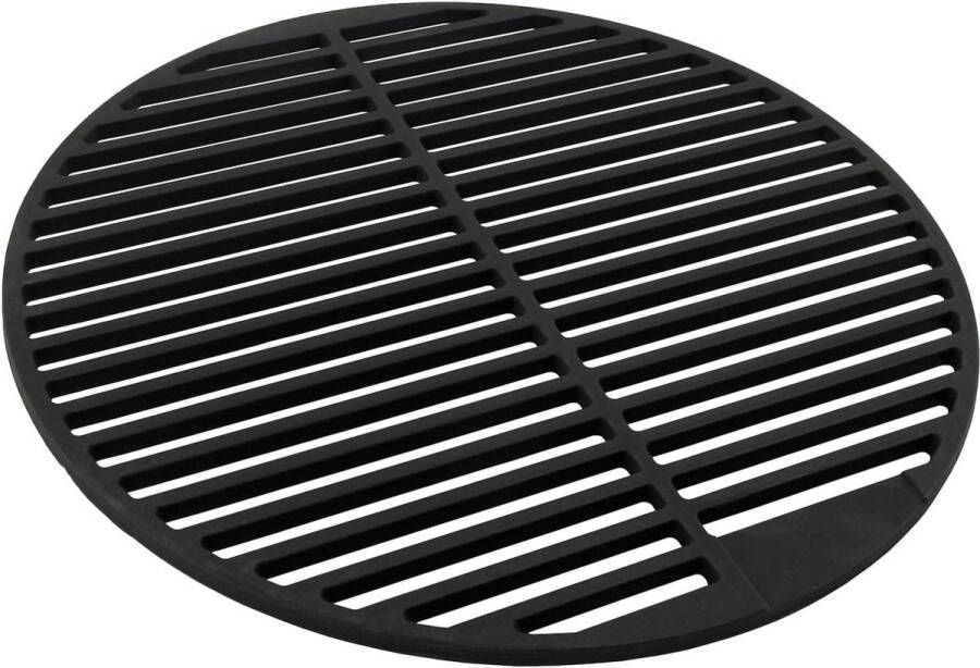 Gietijzeren grillrooster massief en geëmailleerd rond keuze uit verschillende maten front houtskool grill gasgrill en zee ø 45 cm zwart