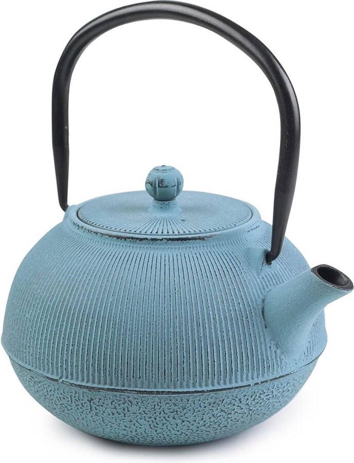 Gietijzeren theepot 1 8 liter geëmailleerde binnenkant geschikt voor inductie Negara