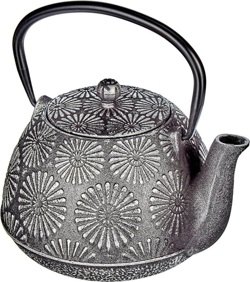 Gietijzeren theepot Bali 12 liter geëmailleerde binnenkant geschikt voor inductie keuken accessoire iron teapot