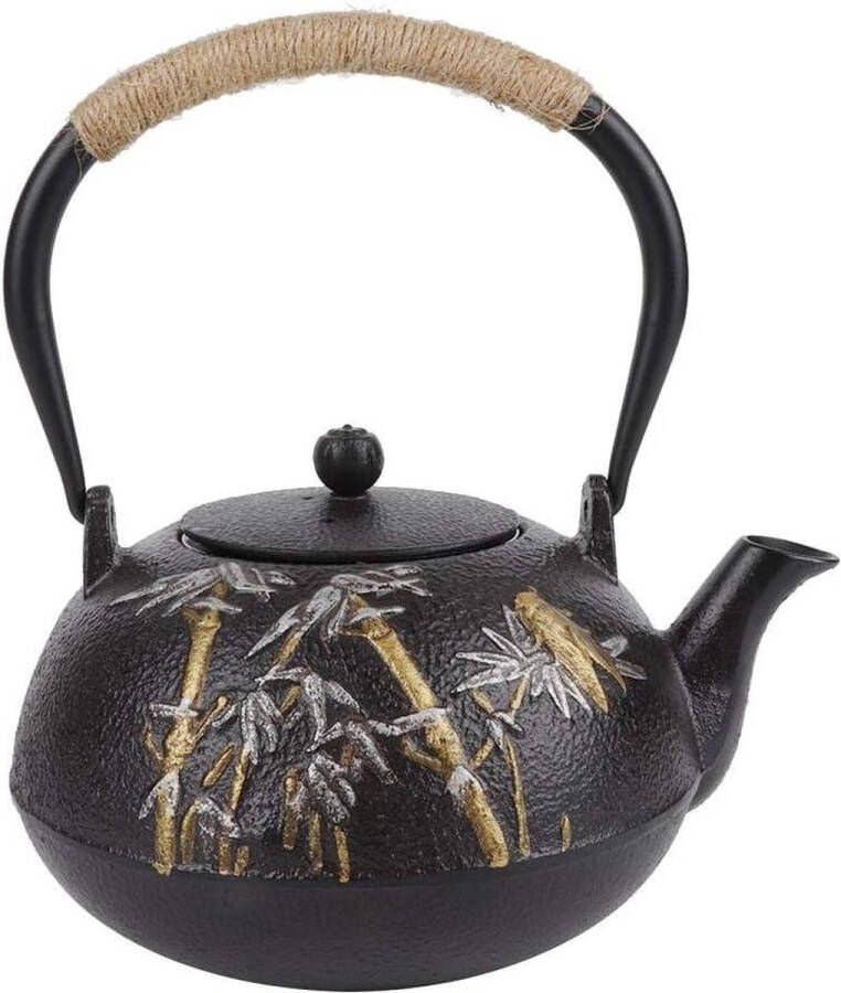 Gietijzeren Theepot Bamboe Cicada Waterkoker Drinkware Ijzer Theeset