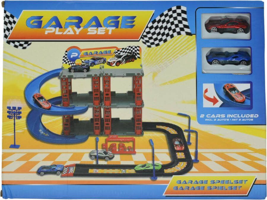 Giga Garage Speelset Inclusief 2 Auto's 47 x 39 5 x 26 cm Vanaf 3 jaar