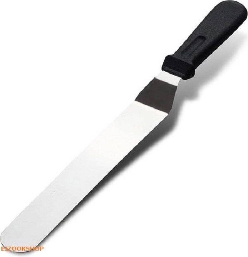 Eizook Glaceermes 37 cm Icing mes Paletmes Gebogen Zwart