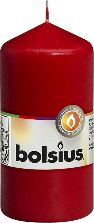 Gladde stompkaarsen rood set 10 stuks decoratieve huishoudelijke kaarsen lengte brandduur 33 uur ongeparfumeerd natuurlijke plantenwas 12 x 6 cm