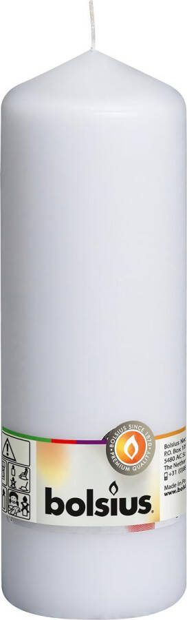 Gladde stompkaarsen wit set 8 stuks decoratieve huishoudelijke kaarsen lengte brandduur 75 uur ongeparfumeerd natuurlijke plantenwas 20 x 7 cm