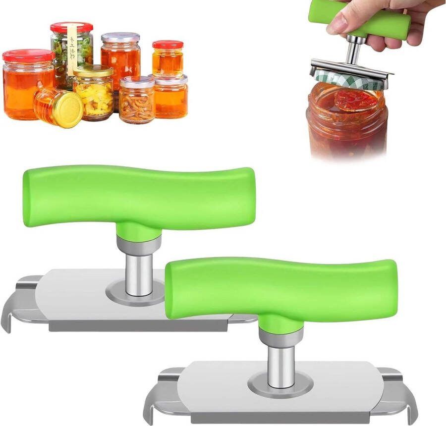 Glasopeners 2 stuks schroefdekselopener dekselopener voor schroefglazen blikopener voor senioren