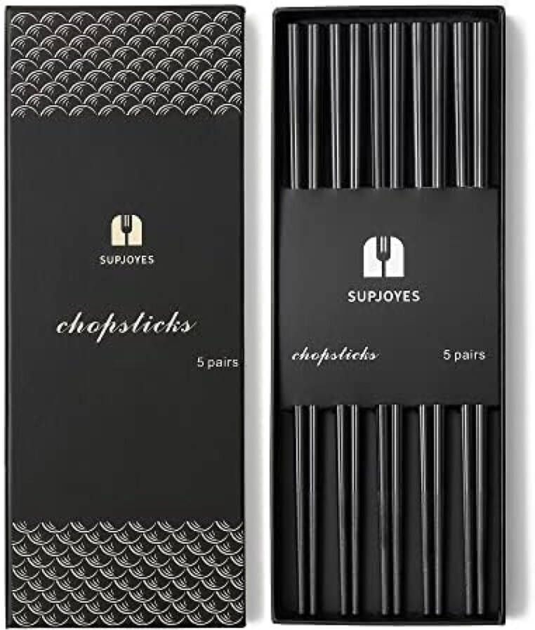 Glasvezel eetstokjes herbruikbaar 5 paar herbruikbare eetstokjes Japans vaatwasmachinebestendig chop sticks