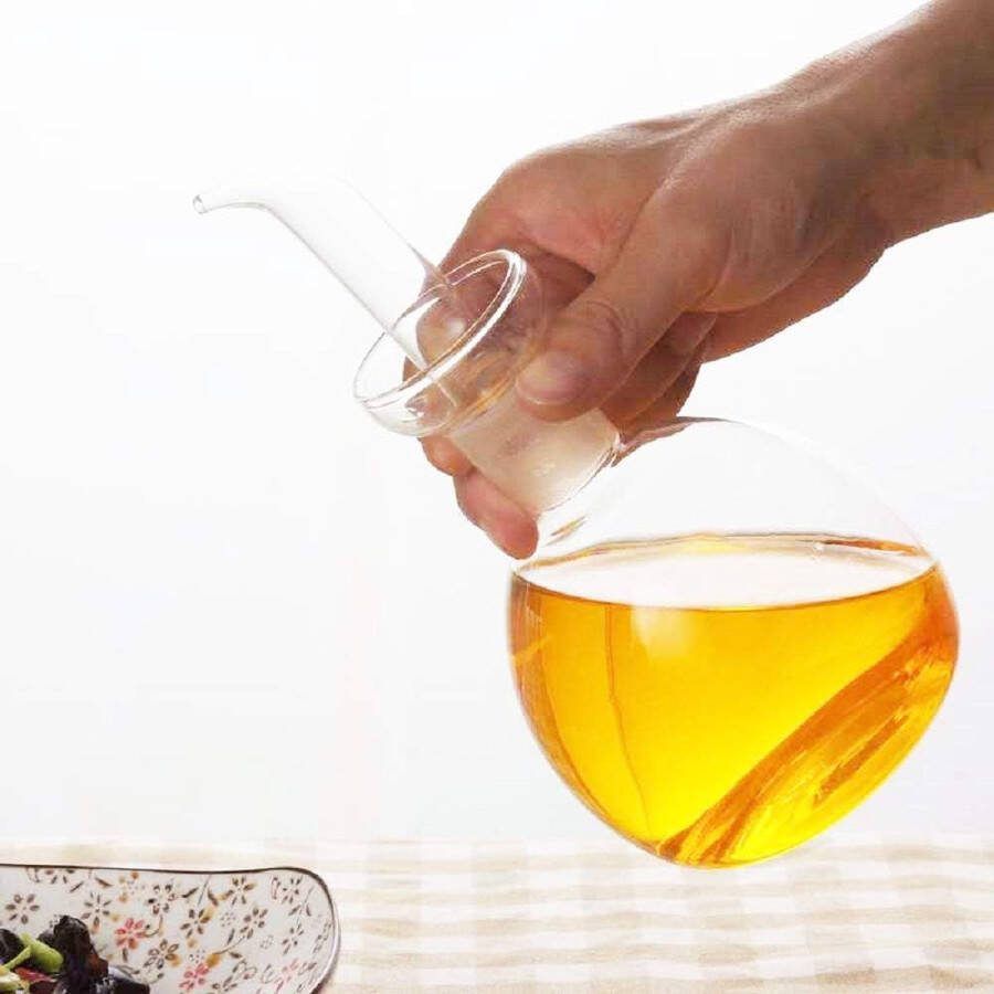 Glazen multifunctionele karaf van 540 ml glazen oliekaraf en azijnfles voor keuken en grill