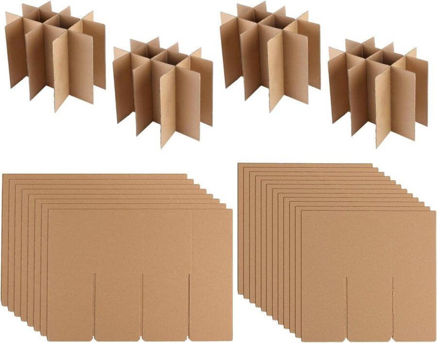 Glazen Scheidingswanden voor Verhuisdozen Set van 4 Keuken en Golfkarton Bin Divider Kits 406x305x305cm Doos Niet Inbegrepen