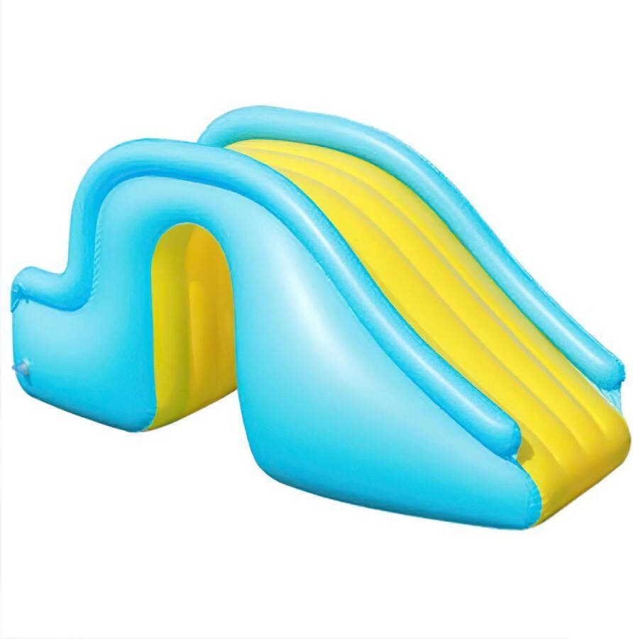 Glijbaan Voor peuters 3-6 jaar Opblaasbaar Voor Zwembad Voor Ballenbak PVC 158x 62x 76cm