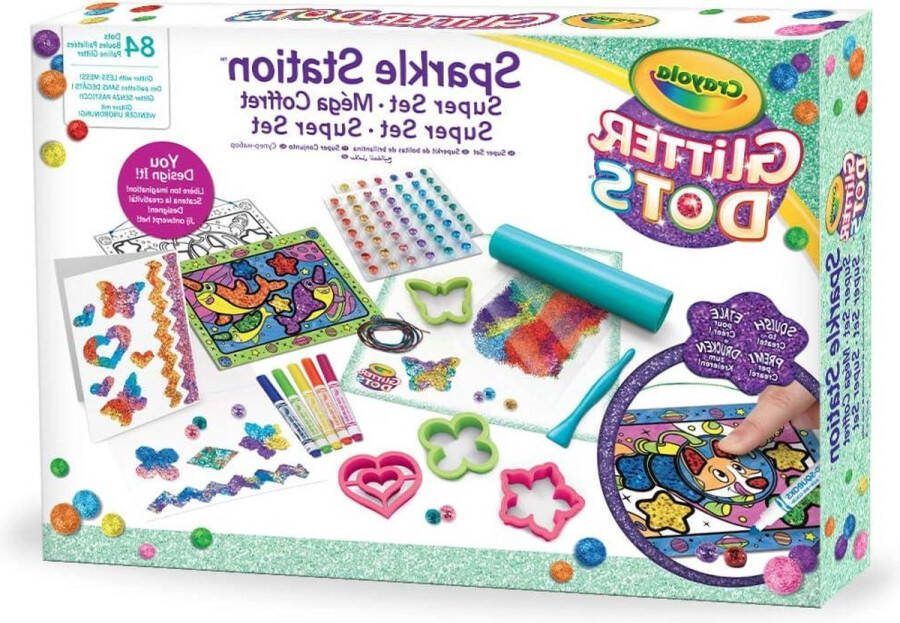Glitter Dots Sparkle Station Deluxe creatieve knutselset voor kinderen