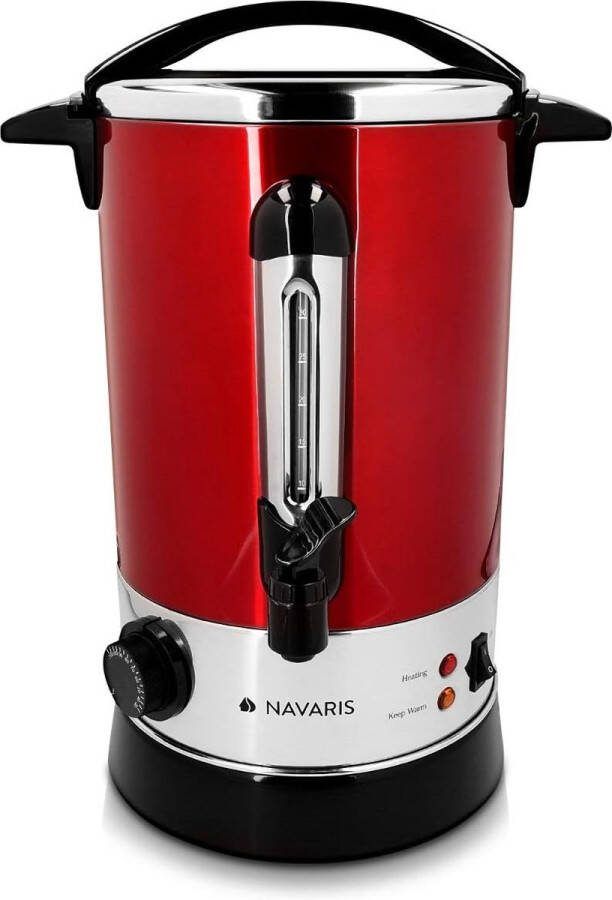 Glühweinketel met temperatuurregelaar 6 8L RVS glühweinkoker met tap Warm water ketel Thermostaat Oververhittingsbeveiliging