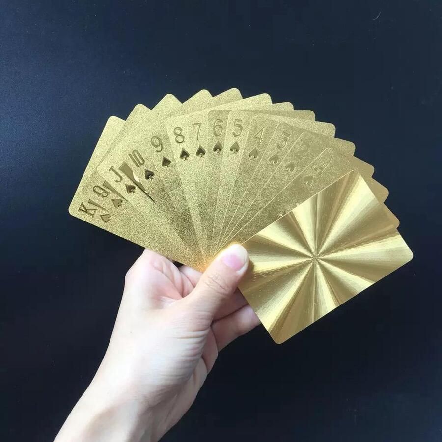 Gold edition Speelkaarten Duurzaam Waterdicht Goud