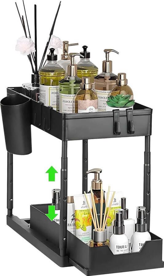 Gootsteenkast Organizer Keukenkast Organizer Gootsteenkast Gootsteenrek Keukenkast Rek