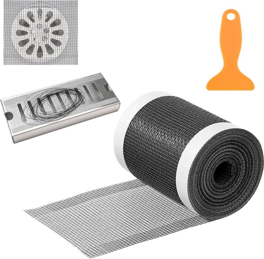 Gootsteenzeven doucheafvoerkap haarvanger voor elke lengte Afvoerzeef douche haarvanger gootsteenzeef doucheputje zeef geschikt voor badkamer badkuip keuken doucheputje (10M 1 pak)