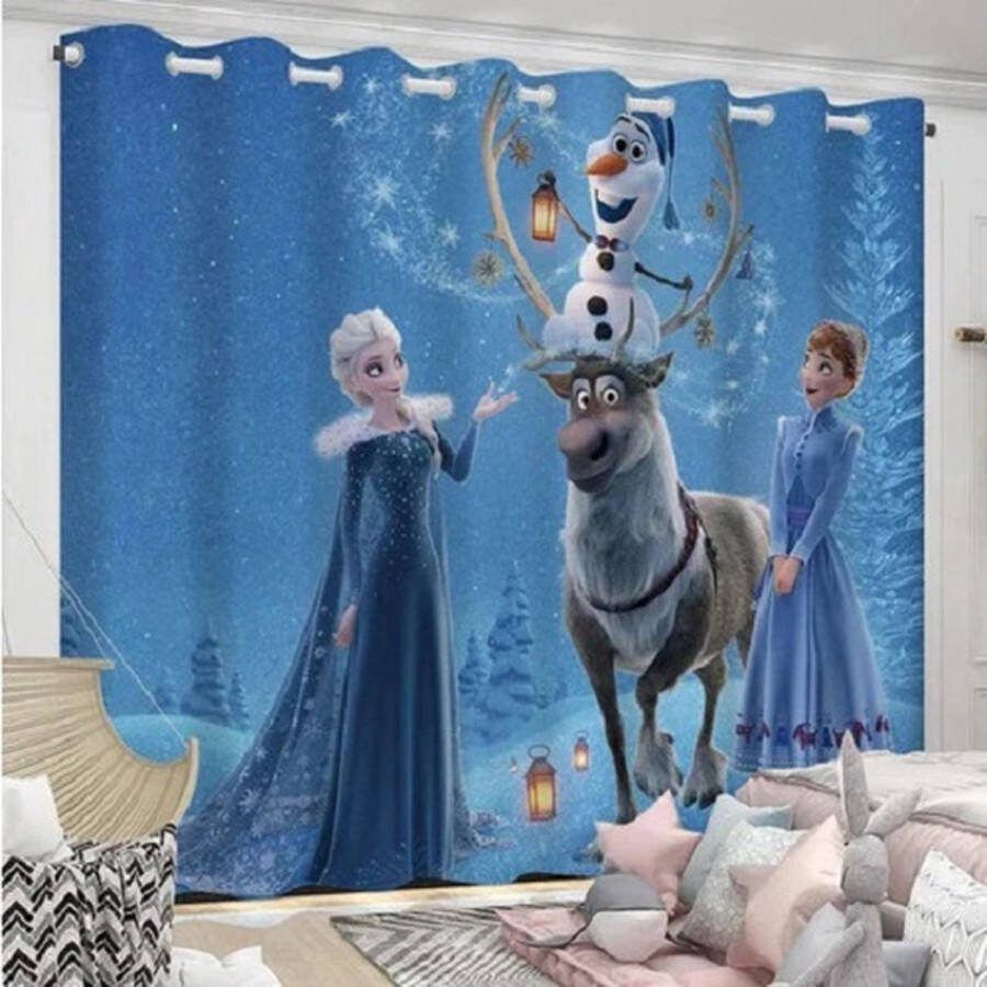 Gordijn Frozen kant en klaar verduisterend één geheel 132x160 cm