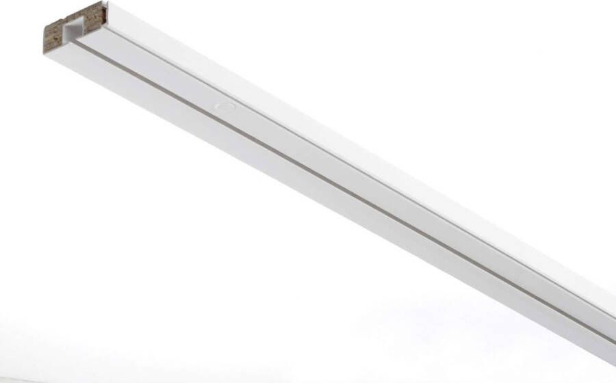 Gordijnrail kunststof wit 40 65 cm