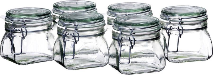 Gothika kleine inmaakpotten set van 6 500 ml voorraadpotten luchtdicht bewaren inmaken Duitsland transparant