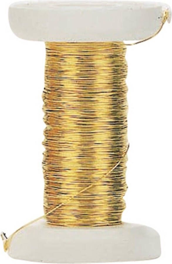 Goud metallic bind draad koord van 0 4 mm dikte 40 meter Hobby artikelen Knutselen materialen