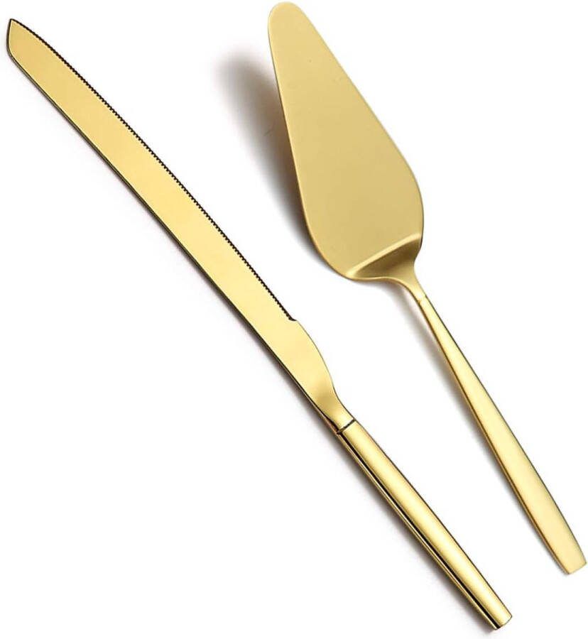 Gouden taart server gouden cake serveerset taartmes en server set Perfect voor bruiloft verjaardag feesten en evenementen