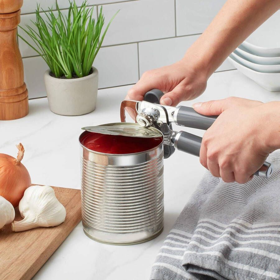 Gourmet multifunctionele blikopener houtskool eenheidsmaat met comfortabele grip Blikopener