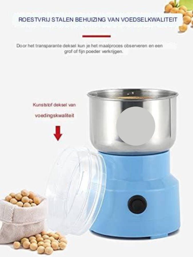 Graanmolen Elektrisch Spice Grinder 100G Blauw