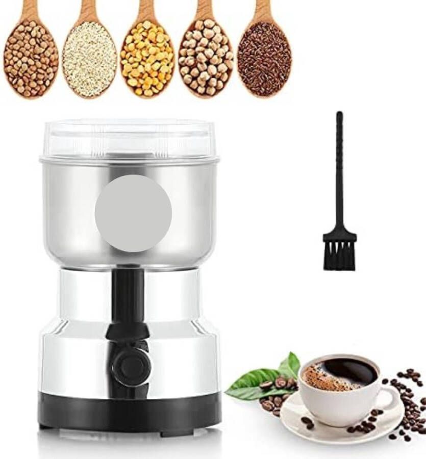 Graanmolen Elektrisch Spice Grinder 100G Zilver