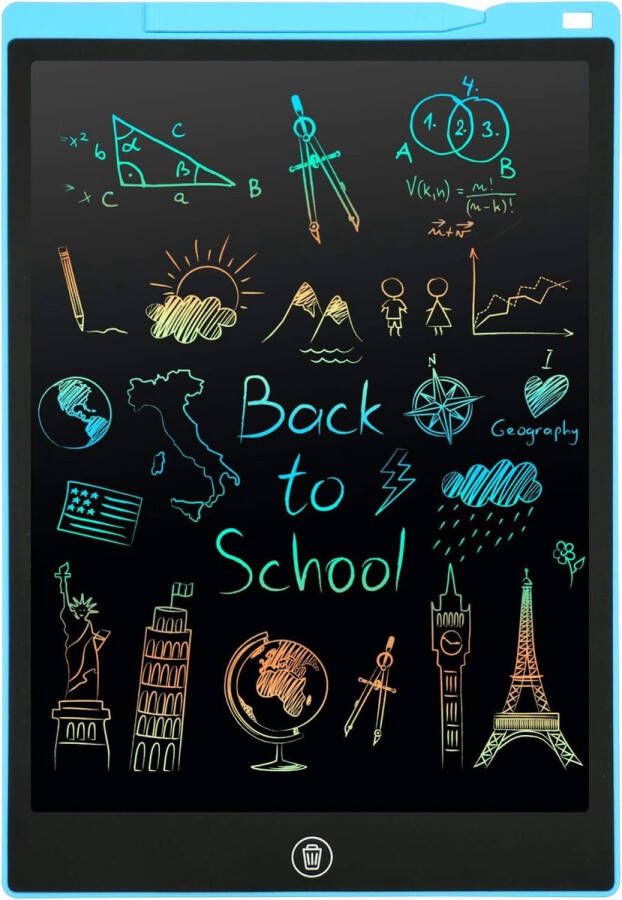 Grafisch tablet met lcd-schrijfbord 30 5 cm digitaal draagbaar ewriter uitwisbaar tekenpad voor kinderen volwassenen thuis school kantoor Blauw
