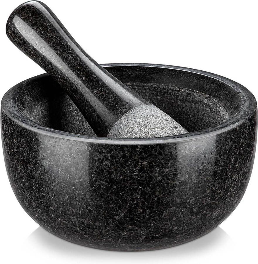 Granieten Vijzel en Stamper voor Specerijen en Kruiden 16 cm Diameter