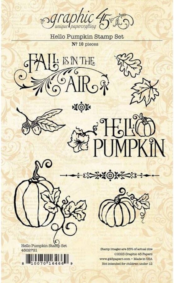 Graphic 45 Stempel 4502721 Hello Pumpkin