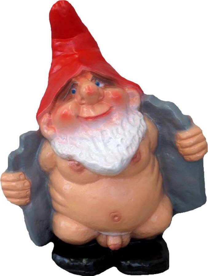 Grappge tuinkabouters Potloodventer Exhibitionist kunststof 35 cm