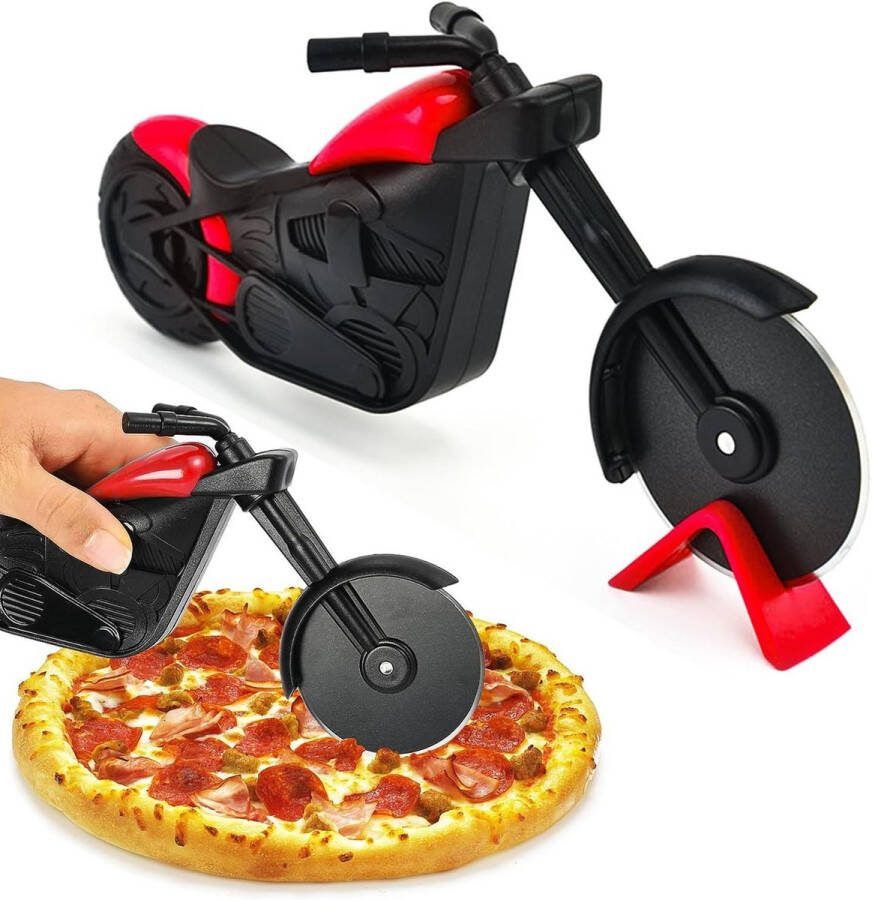 Grappige Pizzasnijder Motorfiets Roestvrij Staal Gadget voor Pizza Liefhebbers Origineel Motorfiets Geschenk Idee voor Mannen pizzasnijder